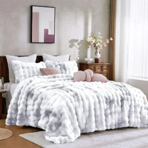 روتختی-مخمل-تدی-طوسی-سفید-Madam-Coco