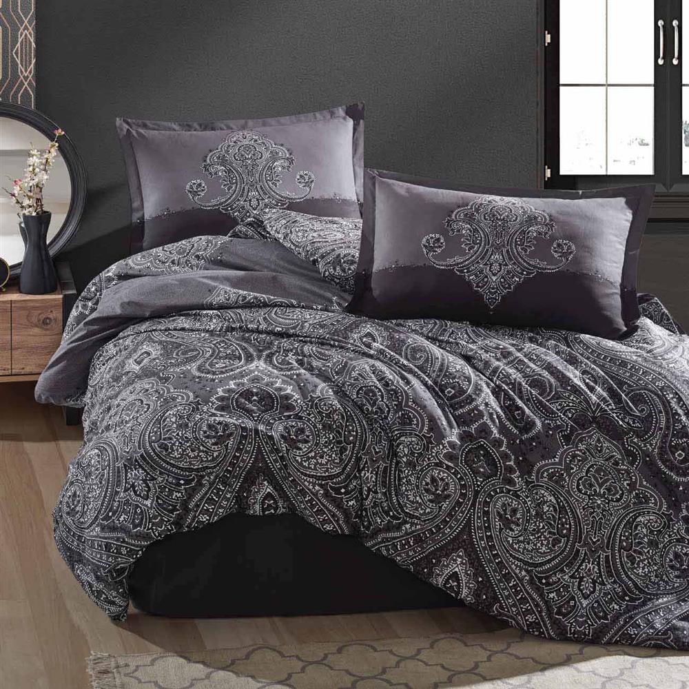 clasy pulse 2 ست لحاف کاوری دونفره pulse مشکی Queen size - تصویر 1