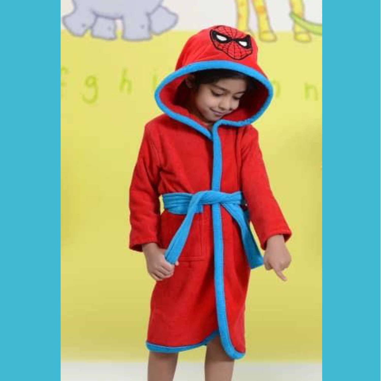 spiderman-min حوله پانچو کودک اسپایدرمن آتنا