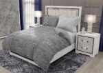 ست لحاف کاوری دونفره پازیریک طوسی King size